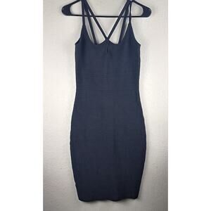 Marciano Los Angeles Black Bandage Bodycon Dress Size US Medium